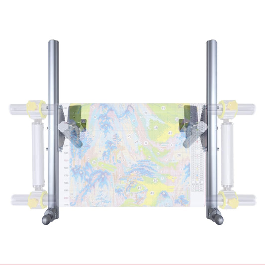 Couple Embroidery Art Cross-Stitch Stand Embroidery Frame Stand Aluminum Alloy Embroidery Frame Stand Adjustable Cross-Stitch Stand Suitable for Embroidery and Sewing (Desktop)