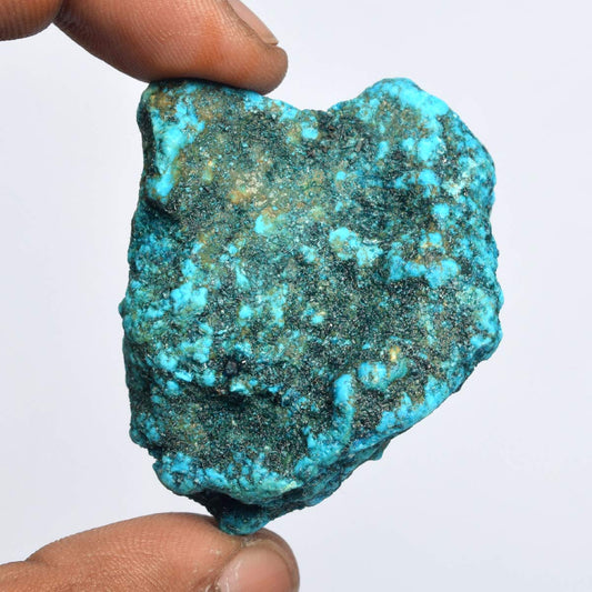 GEMHUB A Grade Natural Raw Rough Blue Turquoise 234.50 Ct Healing Crystal Rough Turquoise Stone for Cabbing