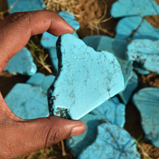 Natural Blue Turquoise 300-400 Ct. Arizona Blue Turquoise Raw Rough, Crystal Healing Blue Turquoise, Turquoise Loose Gemstone Per Piece