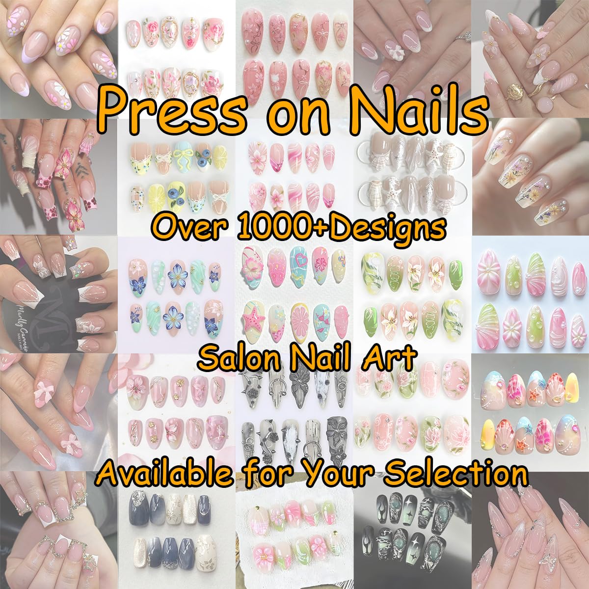 24Pcs Independence Day Nails French Tip Press on Nails Short Almond False Nails Coconut Tree Flower Glue on Nails Design 4th of July Fake Nails American Flag Patriotic Acrylic Nails for Women