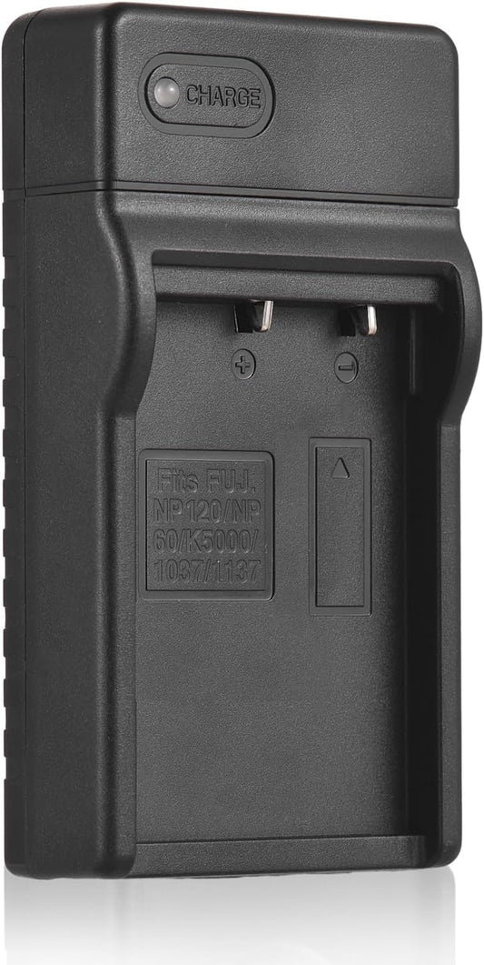 Andoer NP-120 HDR-AC3/ HDR-AC5/ HDR-AZ50/ HDR-V12/ HDR-V7 Battery Charger with LED Indicator Type-C Port & USB Cable