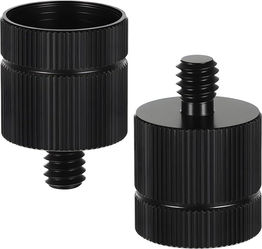 Xyembu 2PCS 5/8-11 1/4 Tripod Adapter Female to Male Laser Level Tripod Conversion Thread for Various Photography