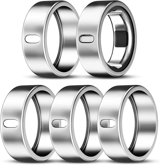 5 Pack Cover Compatible with Oura Ring Gen 4/Oura Ring Gen 3 Horizon/Heritage, Surport Charging with Cover on, Anti-Scratch TPU Protector for Oura Rings Accessories Women Men (Size 7)