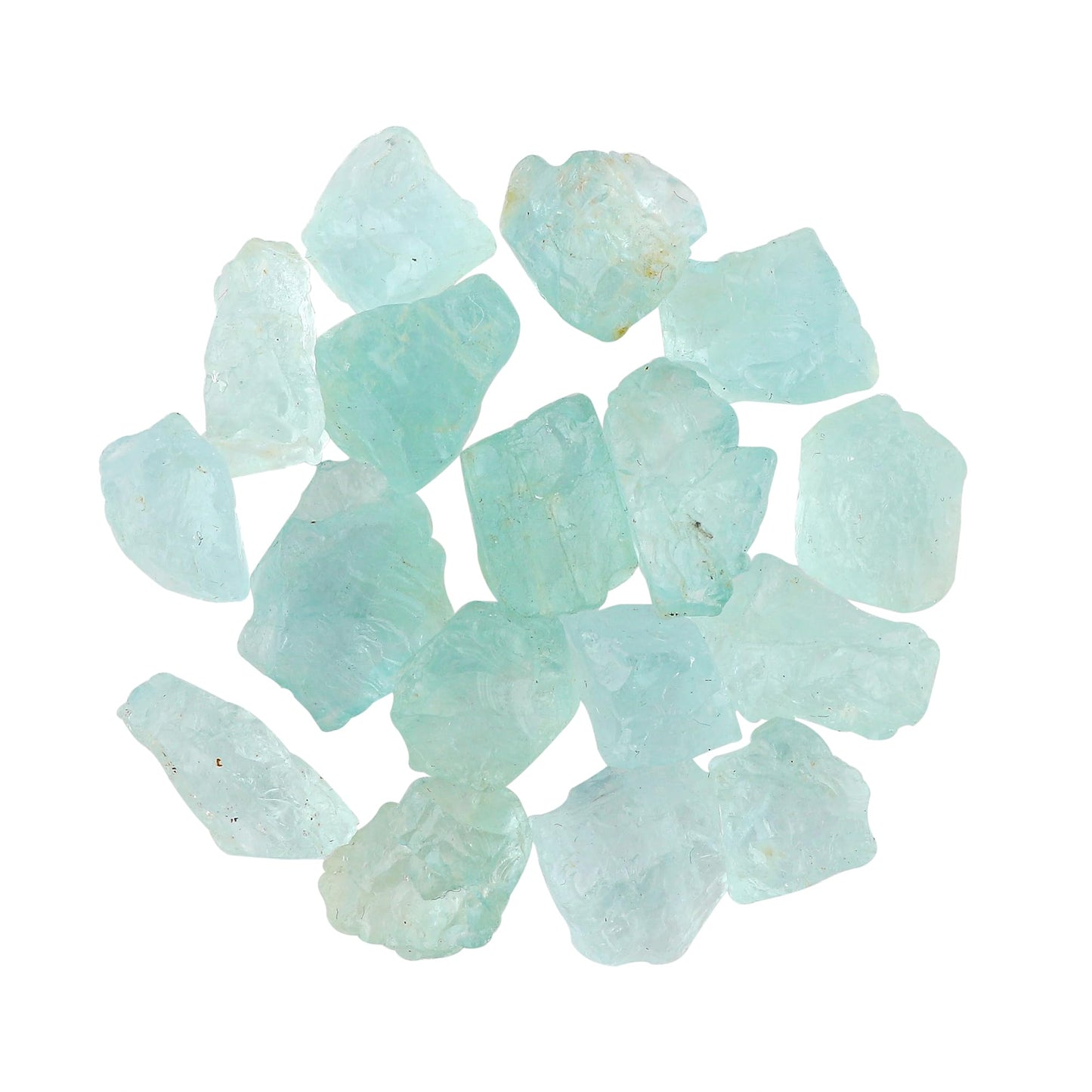 CRYSTALIS Wholesale 100 carats Natural Sea Aquamarine, Loose Gemstone Bulk Rough Jewelry Making Supply, Chakra & Healing Raw Stones, Wire Wrapping, DIY, Gem Collection