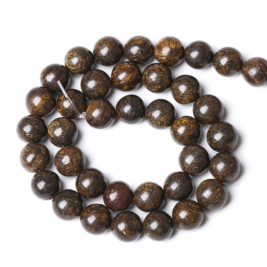 12MM 30PCS Natural Stone Bronzite Gemstone Spacer Loose Beads for Jewelry Making DIY Bracelet Necklace 1 Strand
