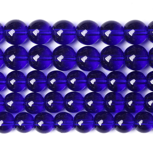 12MM 32PCS Blue Glass Loose Spacer Crystal Beads for Jewelry Making DIY Bracelet