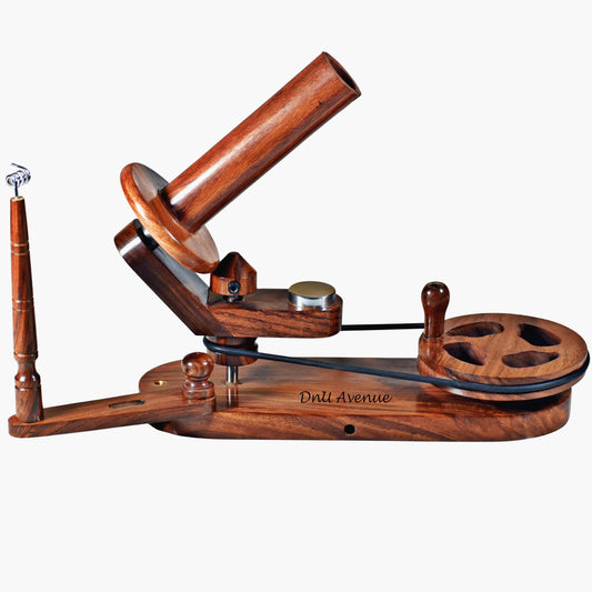 Yarn Winder with Swift Combo – Wooden Yarn Ball Holder and Swift Stand for Smooth Yarn Winding, Knitting & Crochet Tool, Handmade Yarn Organizer for Crafters