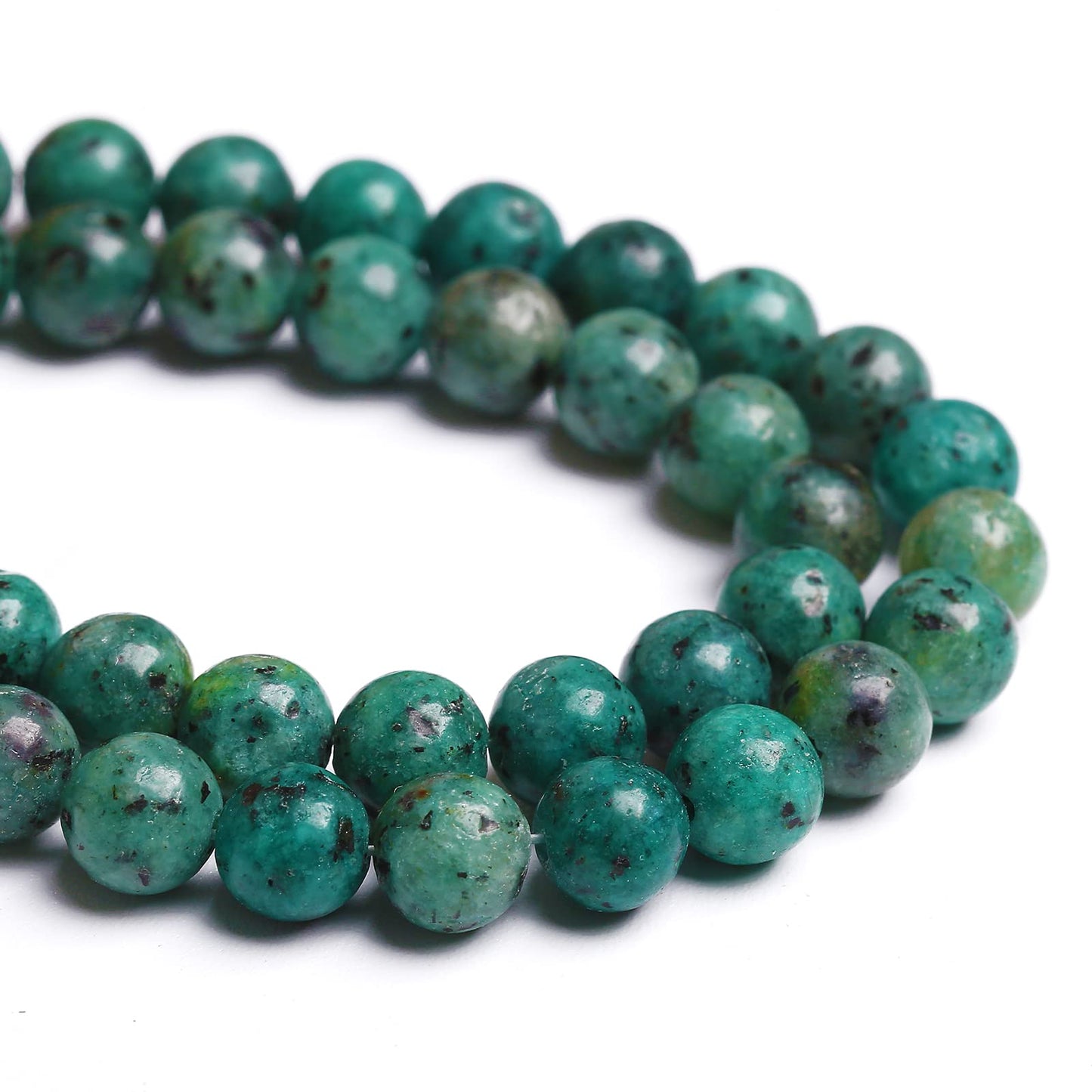 8MM 45PCS Natural Stone African Turquoise Loose Beads for Jewelry Making DIY Bracelet