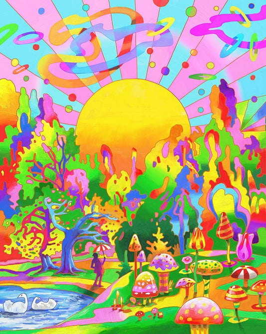 Swan Park Sunrise Poster Print - Howie Green (24 x 36)