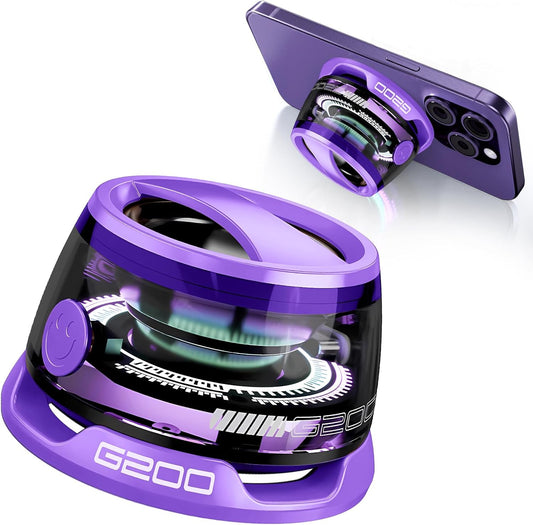 ZNCRSISTY G200 3D 7H Magnetic Bluetooth Speaker - Portable Mini Speakers with RGB Light, Multifunctional Speaker
