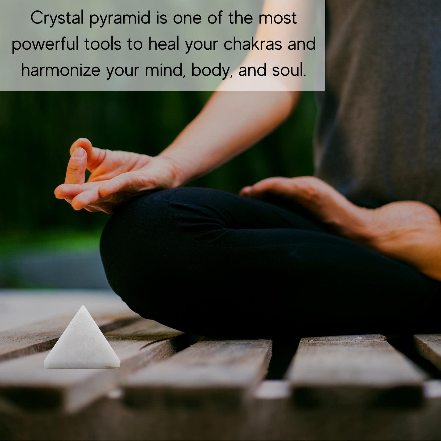 Amazing Gemstone White Agate Snow Quartz Pyramid Crystal Healing Stones - 1" Great Pyramid Figurine of Natural Stone Pyramid for Meditation, Reiki, Chakra Balancing and Crystal Pyramids Grid