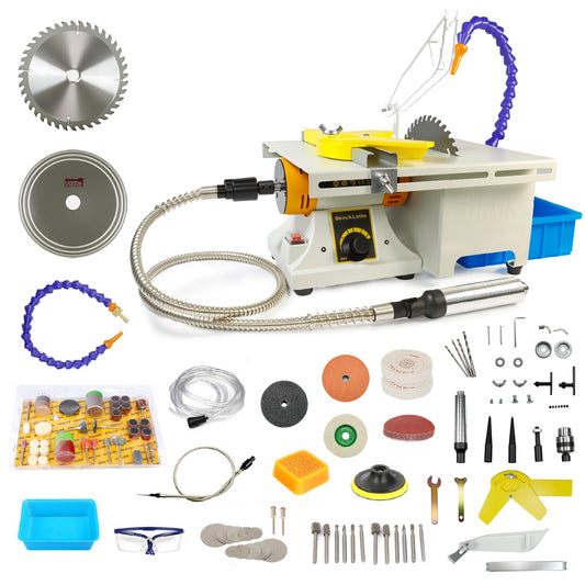 Lapidary Saw for Cutting Jewelry Rocks, 110V 750W Lapidary Equipment Mini Table Saw for DIY Gem Stone Jade Polishing Grinding Woodworking Carving