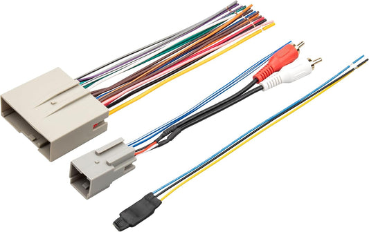 12 5 RED WOLF Radio Stereo Wiring Harness with Volt to Volt Step Down Adapter Switcher Harness Replacement for Older
