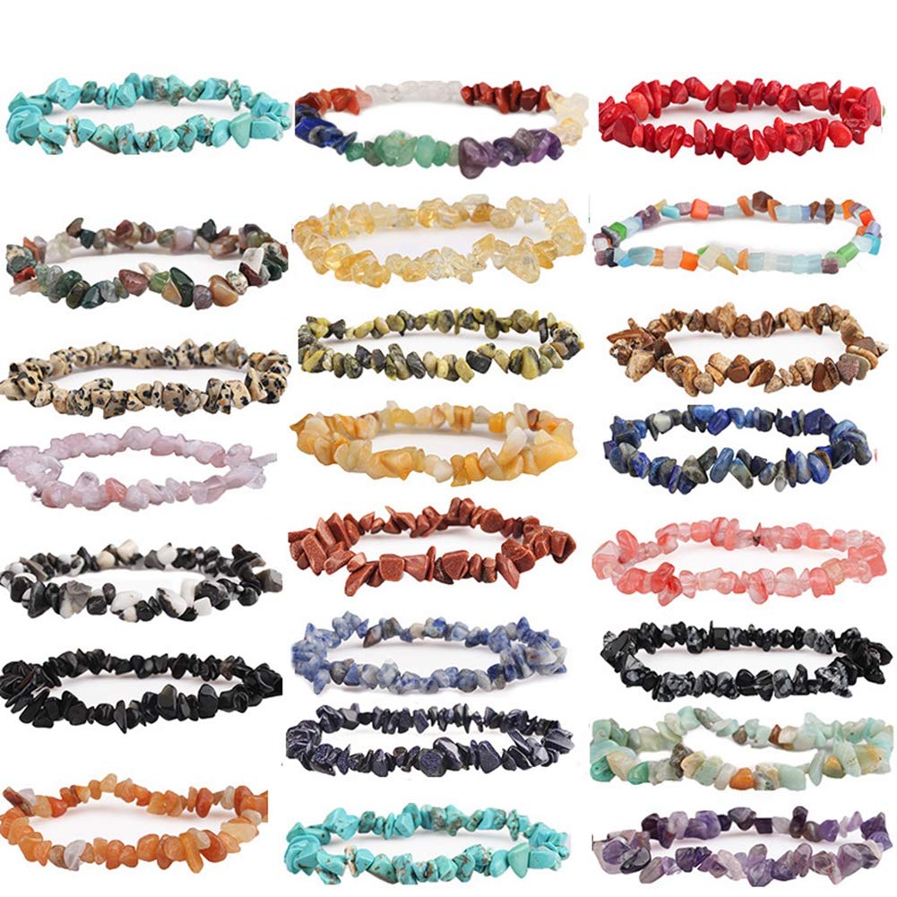 Natural Chip Stone Beads Red Jasper 5-8mm About 400 Pieces Irregular Gemstones Healing Crystal Loose Rocks Bead Hole Drilled DIY for Bracelet Jewelry Making Crafting (5-8mm, Red Jasper)