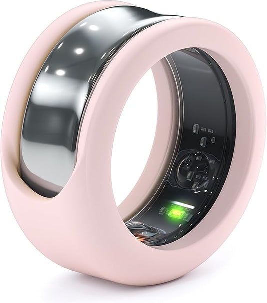Rinfit Smart Ring Protector - Silicone Ring Enhancer for Active Lifestyle and Gym - StyleFit U.S. Design Patent - Pink, Size 9