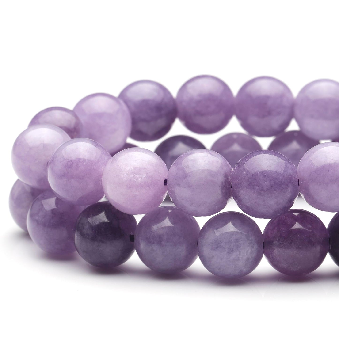 Youngbling Natural Gemstone Beads for Jewelry Making,10mm Lepidolite Polished Round Smooth Stone,Genuine Real Stone Red Beads for Bracelet Necklace 15 Inch(Lepidolite,10mm)