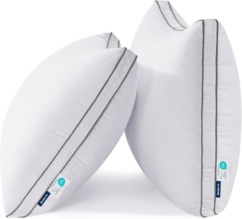 Bedsure Queen Pillows - Fluffy Hotel Quality Down Alternative, Gusseted Support for All Sleepers