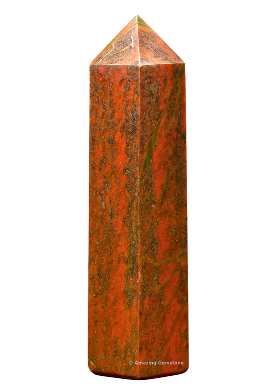 Amazing Gemstone Large Unakite Crystal Towers ~ Natural Healing Crystal Point Obelisk for Reiki Healing and Crystal Grid (5.5 to 6 INCH)