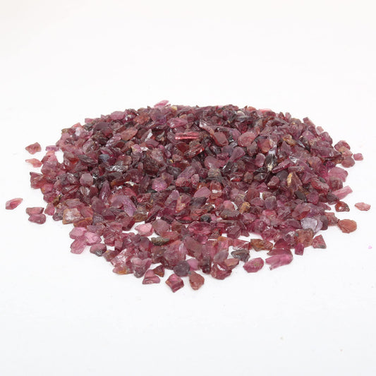 REAL-GEMS Natural Raw Healing Crystals Rough Stones for Tumbling, Cabbing, Polishing, Wire Wrapping, Wicca & Reiki Crystal Healing, Mix Gemstones,7 Chakra (Red Garnet)