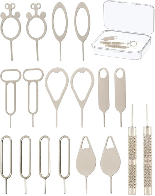 18 Pack SIM Card Ejector Tools Kit, Phone Tray Opener Pin for Easy Removal, SIM Tray Opener Pin Key, Standard Key