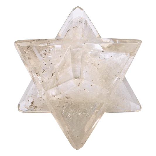Amazing Gemstone 1 Pcs Selenite Large Crystal Orgone Merkaba Star for Reiki Healing Meditation and Crystal Grid