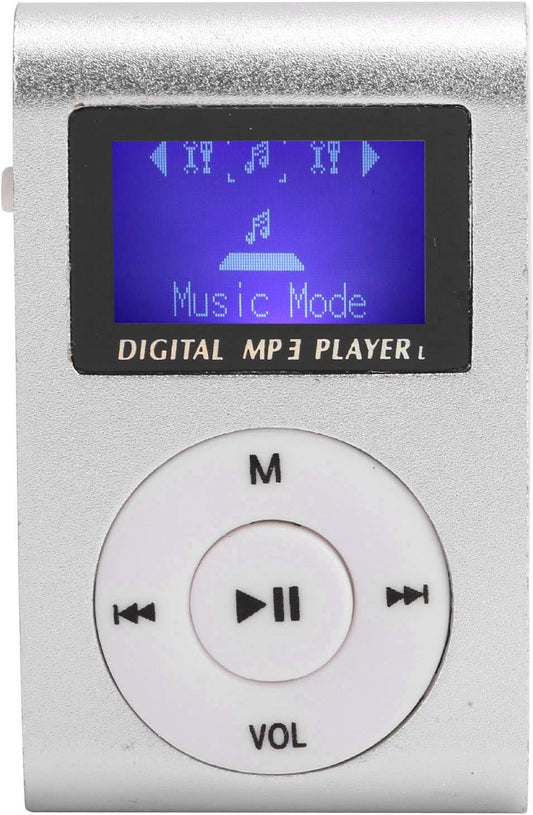 Zerone MP3 MP3 Mini Player, Portable Mini Player Sports Digital Media Player BackClip LCD Screen Support Memory Card