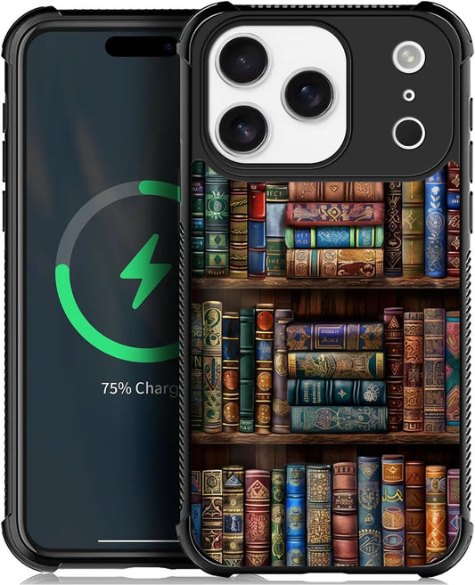 CARLOCA 17 for iPhone Pro Compatible with Magsafe Case Design for Girl Boy Shockproof Magnetic Charge Hard PC Back Case