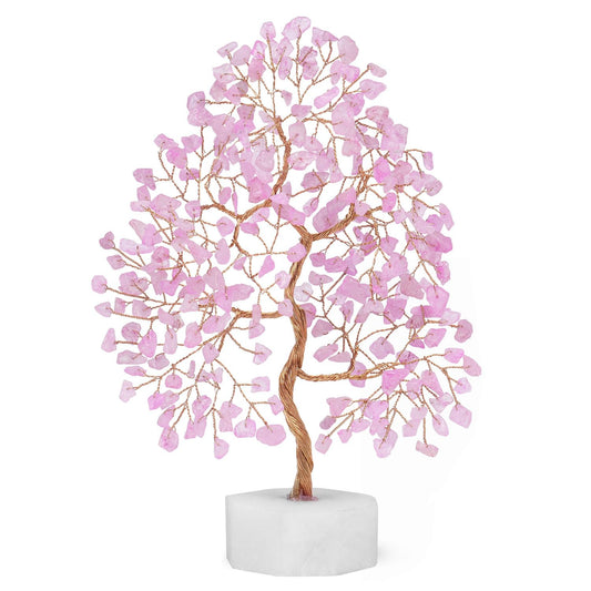 Rose Quartz Tree, Gemstone Tree, Crystal Tree for Positive Energy, Crystals and Healing Stones, Tree of Life, Chakra Tree - Luck, Thoughtful Gifts for Women, Tree of Life Decor, Clever Birthday Gifts