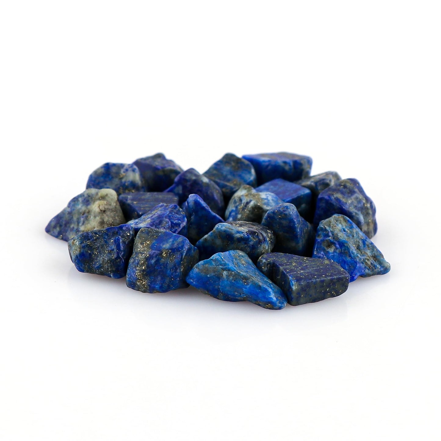 CRYSTALIS 100cts Natural Lapis-Lazuli Polished Raw Crystals, Loose Gemstone Wholesale Bulk Rough Jewelry Making Supply, Chakra And Healing Raw Stones, Wire Wrapping, DIY, Tumbling, Gem Collection