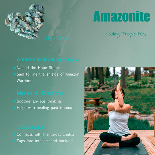 Amazonite Bulk Natural Healing Crystals Raw Rough Stones Sets for Cabbing Tumbling Cutting Lapidary Polishing Reiki Crytsal Healing Wire Wrapping Decoration Gemstone 0.45lb