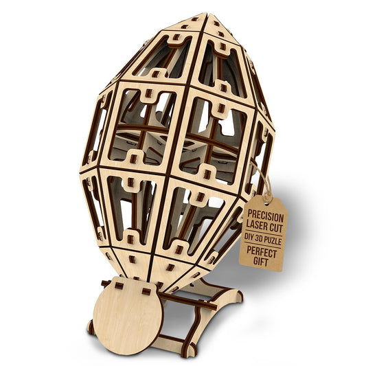 Artoya American Football Ball – 3D Puzzles for Adults, 3D Wooden Puzzles for Adults, Puzzle Football Model Kit, Arts and Crafts, Hobbies for Women, Model Building Kits, DIY Wooden Kit (Plain)