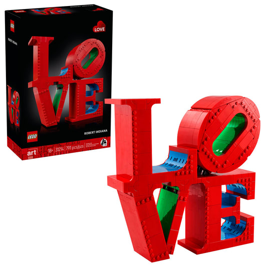 LEGO Art Love Collectible Building Set - DIY Kit for Adults, Ages 18+ - Gifts for Birthdays - Home Decor to Display on Table - 31214