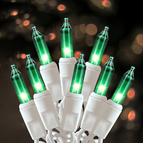 HISHINY Green Christmas Lights - 100 Count St. Patrick's Day String Lights | UL Certified, 21 Feet for Indoor/Outdoor Decor