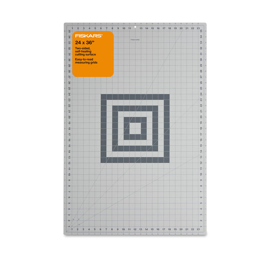 Fiskars Self Healing Cutting Mat for Quilting, Arts and Crafts, 24" x 36" Grid, Sewing Mat, Craft Cutting Board, Sewing Supplies and Quilting Tools