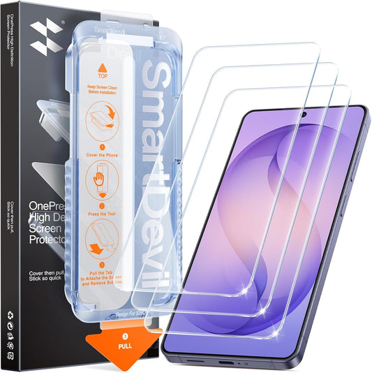 3 Pack S26 9H SMARTDEVIL for Samsung Galaxy Ultra Screen Protector, HD Clear Tempered Glass, Scratch & Impact