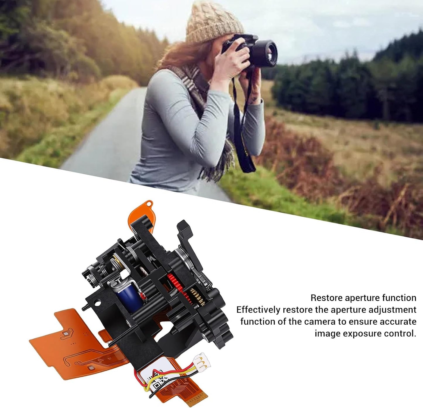 D7000 Fydun Aperture Control Assembly Repair Part ABS for Camera