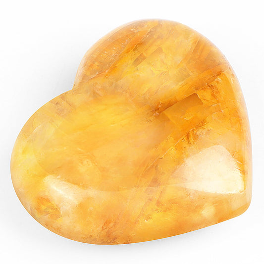 Artistone 2 Inch Citrine Crystal Heart Healing Crystals Heart Stones Polished Pocket Love Gemstones Chakra Balancing Meditation Massage Gift