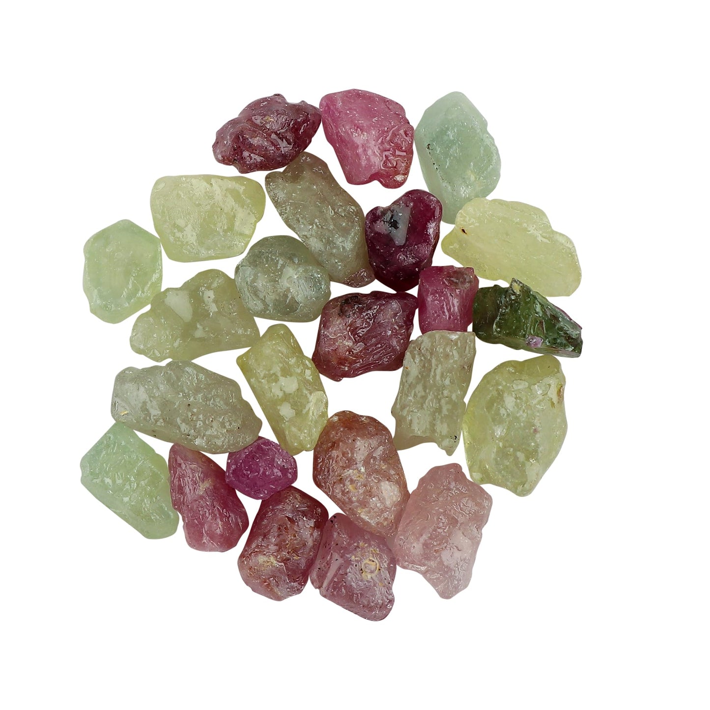 CRYSTALINES (50cts) Natural Multi Sapphire Gemstone, Assorted Bulk Rough Stones, Wholesale Loose Supplies, DIY Jewelry Making, September Birthstone, Healing Crystals, Gem Collection (8-10pcs)