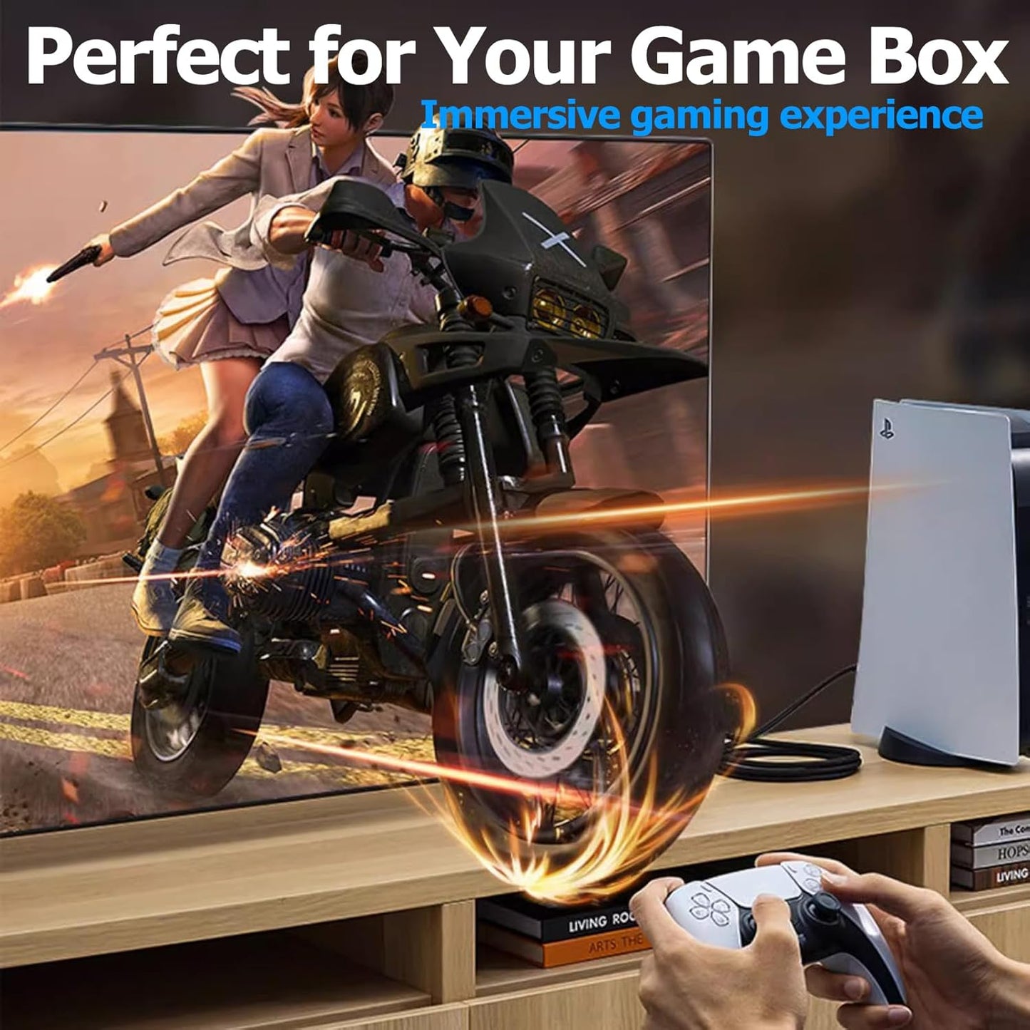 Vorothin 6 2-Pack, 4K 6FT, 2.0 CL3 4K, 1080P@144Hz,ARC&CL3 Laptop,Monitor,PS5,PS4,Xbox,Soundbar HDMI Cable FT HDMI