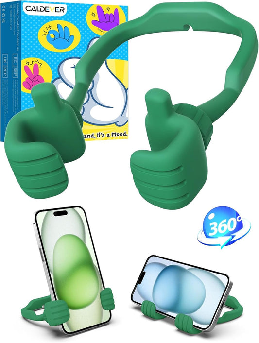 CALDEVER Gifts for Teens Boys Girls Cell Phone Holder: Mens Gifts for Women Adults Thumbs Up Phone Stand Gifts for Kids