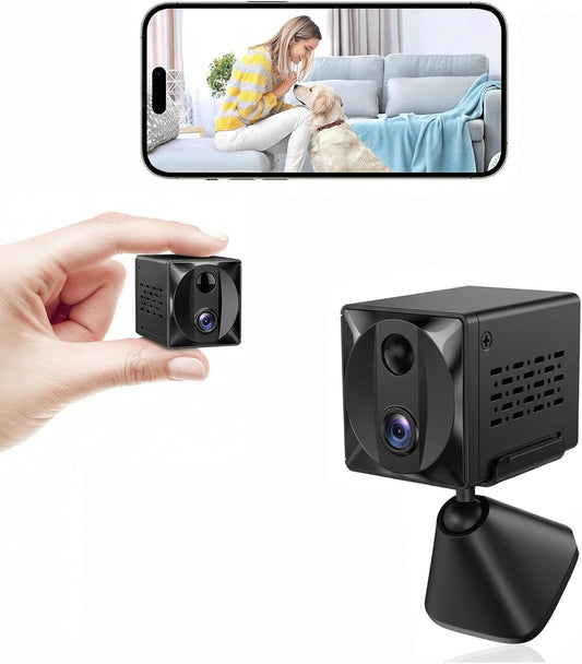 ZTTAOLII 5G 4K WiFi Hidden Spy Camera HD Mini Camera Indoor Security Cam,SD Card Storage & App Control, Night Vision