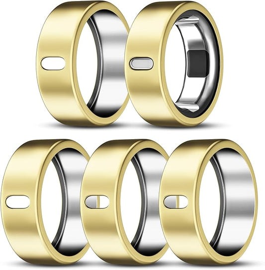 5 Pack Cover Compatible with Oura Ring Gen 4/Oura Ring Gen 3 Horizon/Heritage, Surport Charging with Cover on, Anti-Scratch TPU Protector for Oura Rings Accessories Women Men (Size 11)