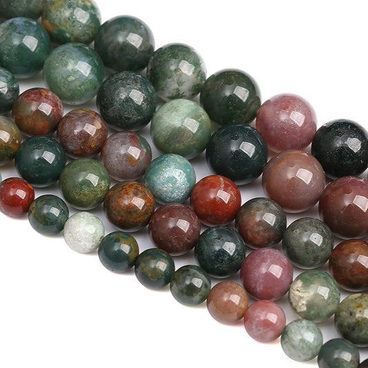 10MM 36PCS Natural Stone India Agate Loose Beads for Jewelry Making DIY Bracelet