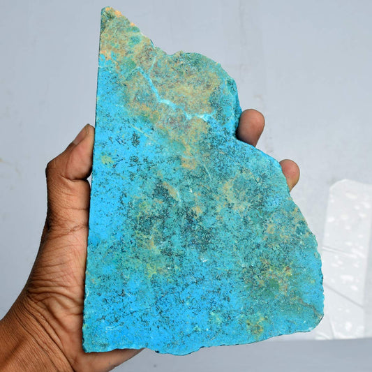 GEMHUB Authentic Blue Turquoise Slab 1855.00 Ct Natural Certified Turquoise Rough Healing Crystals Turquoise