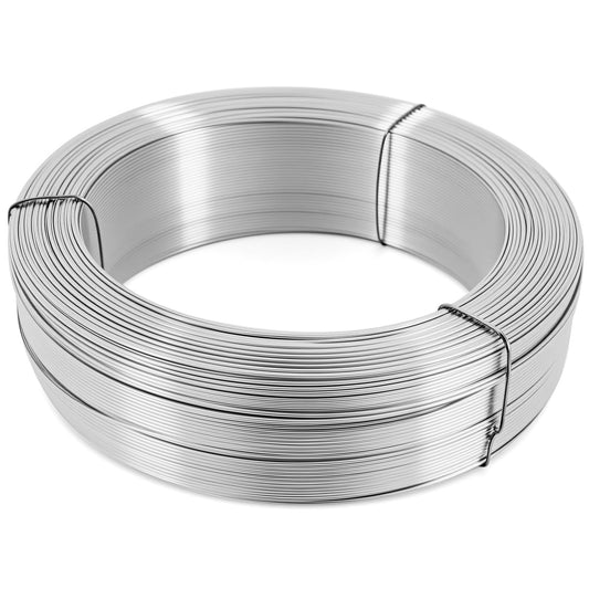 LEIFIDE Wire in Galvanized, 18 Gauge x 1000ft Hardware Cloth Roll Tie Tool Annealed Galvanized Steel Hobby Wire Flexible Reel for Home Decoration Industrial(Silver)
