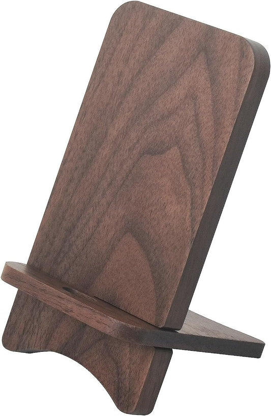 3D MAGIC 2 Cell Phone Stands, Desktop Stand, Luxury Nature Wood Simple Phone Stand, Compatible with iPhone & All Cell