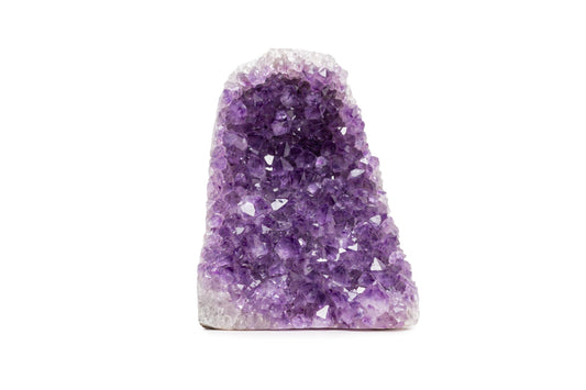 SAMSARI 1.5 to 2 Lb Amethyst Crystal Geode From Uruguay – 4" to 6" Height, Natural Large Amethyst Cluster Rock – Crystals and Healing Stones by Samsari