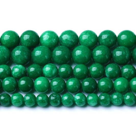 160PCS 4MM Natural Stone Green Cloudy Jade Spacer Loose Beads for Jewelry Making DIY Bracelet Necklace