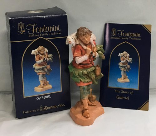 Fontanini by Roman Inc. | 5" Gabriel Shepherd Nativity Figure - Hand Sculpted & Painted