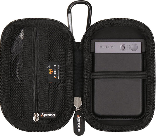 Aproca Case Compatible with PLAUD Note/Note Pro AI Voice Recorder, Portable Hard Storage Bag for Accessories -Black